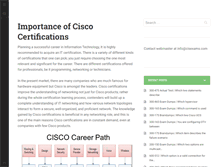 Tablet Screenshot of cisexams.com